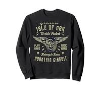 Ile de Man Courses de Motos Roue ailée Vélo Manx Vintage Sweatshirt
