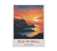Île de Mull Écosse,Adultes Puzzle 1000 Pièces pour Adolescents Adultes Jeux De Casse-tête Amusants Puzzle en Bois(75x50cm)-FF49