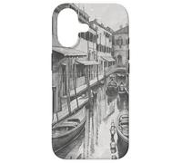 Île de Murano Venise Vénétie Italie Dessin Crayon Vintage Coque pour iPhone 17