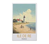 Ile de Ré France，1000 Pièces, Jouet De Puzzle en Papier d'art Abstrait, Jeu De Famille Difficulté Défi Puzzle（50x70cm）-AB100