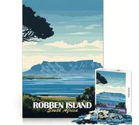 Île de Robben, Afrique du Sud Puzzle de 1000 pièces pour Adolescents, Jeu de logique Stimulant, Divertissement d'intérieur, Bords de qualité supérieure, Cadeau mémorable (50x75cm)