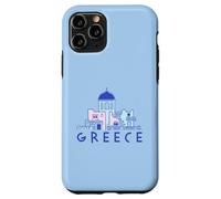 Île de Santorin Grèce Églises orthodoxes grecques minimalistes Coque pour iPhone 11 Pro
