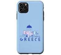Île de Santorin Grèce Églises orthodoxes grecques minimalistes Coque pour iPhone 11 Pro Max