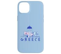 Île de Santorin Grèce Églises orthodoxes grecques minimalistes Coque pour iPhone 14 Plus