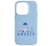 Île de Santorin Grèce Églises orthodoxes grecques minimalistes Coque pour iPhone 14 Pro