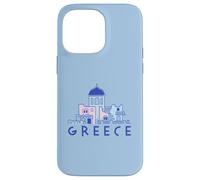 Île de Santorin Grèce Églises orthodoxes grecques minimalistes Coque pour iPhone 14 Pro Max