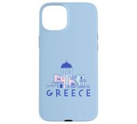 Île de Santorin Grèce Églises orthodoxes grecques minimalistes Coque pour iPhone 15 Plus