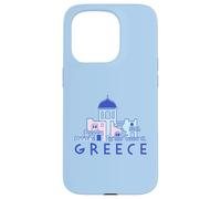 Île de Santorin Grèce Églises orthodoxes grecques minimalistes Coque pour iPhone 15 Pro