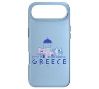 Île de Santorin Grèce Églises orthodoxes grecques minimalistes Coque pour iPhone Air