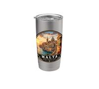 Île de vacances méditerranéenne de Malte La Valette Gobelet isotherme en acier inoxydable double paroi