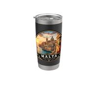 Île de vacances méditerranéenne de Malte La Valette Gobelet isotherme en acier inoxydable double paroi
