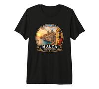 Île de Vacances méditerranéenne de Malte La Valette T-Shirt Haut de Gamme