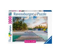 Ravensburger - Puzzle Adulte - Puzzle 1000 p - Île des Caraïbes (Puzzle Highlights, Îles de rêve) - 16912
