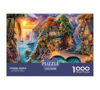 Île d'Okinawa Puzzle 1000 Pièces des Puzzles Difficiles Adaptés Aux Adultes Et Aux Enfants, Jeu De Défi Intellectuel 52x38cm/1000pcs