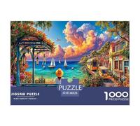 Île d'Okinawa Puzzle 1000 Pièces des Puzzles Difficiles Adaptés Aux Adultes Et Aux Enfants, Jeu De Défi Intellectuel 38x26cm/1000pcs