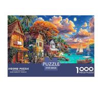 Île d'Okinawa Puzzle 1000 Pièces des Puzzles Difficiles Adaptés Aux Adultes Et Aux Enfants, Jeu De Défi Intellectuel 38x26cm/1000pcs