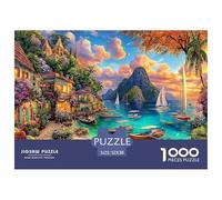 Île d'Okinawa Puzzle 1000 Pièces Difficile-Jeu De Réflexion pour Adultes Et Enfants (12+),Jeu De Défi Intellectuel 52x38cm/1000pcs