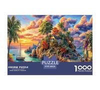 Île d'Okinawa Puzzle 1000 Pièces Difficile-Jeu De Réflexion pour Adultes Et Enfants (12+),Jeu De Défi Intellectuel 38x26cm/1000pcs