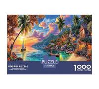 Île d'Okinawa Puzzle 1000 Pièces Difficile pour Adults Adolescents Et Enfants Puzzles, Jeu De Défi Intellectuel 38x26cm/1000pcs