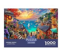 Île d'Okinawa Puzzle 1000 Pièces, Difficile Puzzles pour Adults Enfant Puzzle Difficiles, Jeu De Défi Intellectuel 52x38cm/1000pcs