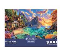 Île d'Okinawa Puzzle 1000 Pièces, Difficile Puzzles pour Adults Enfant Puzzle Difficiles, Jeu De Défi Intellectuel 38x26cm/1000pcs