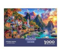 Île d'Okinawa Puzzle 1000 Pièces, Difficile Puzzles pour Adults Enfant Puzzle Difficiles, Jeu De Défi Intellectuel 52x38cm/1000pcs