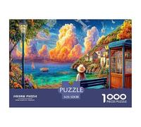 Île d'Okinawa Puzzle 1000 Pièces, Puzzle Un Jeu Intellectuellement Stimulant Cadeaux pour Adolescents Et Enfants 52x38cm/1000pcs