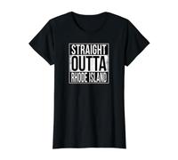 Île Droite Outta Rhode T-Shirt Graphique avec Valeur, Femme, Noir, M