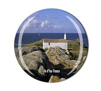 Ile d'Yeu Aimant de réfrigérateur en cristal pour souvenir de voyage
