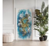 Île Fantastique Poster De Porte Trompe L'oeil, Oasis Auto-Adhésif Sticker Mural, pour Chambre Salon Cuisine Montagne Mer Stickers Autocollants de Porte 85x215 cm k5iB183