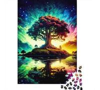 île Fantasy Tree 1000 Pièce Carton Robuste Puzzle Premium Amants De Famille Entraînement du Cerveau Décoration Murale Pack De Valeur 52x38cm/1000pcs