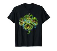 Île Flottante enchantée, forêt et Cascade, Royaume des Cascades T-Shirt