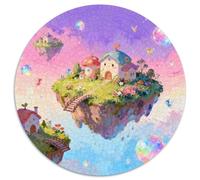 île Flottante, Puzzle 1000 Pièces en Forme Ronde, Jeu Captivant Et Relaxant, Parfait pour Cadeau Ou Décoration, Conseillé Dès 8 Ans,Nature humaniste, 1000pcs (67.5x67.5cm)