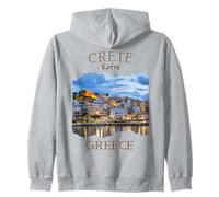 Île grecque Crète Grèce avec Rethimno Town Harbour Sweat à Capuche