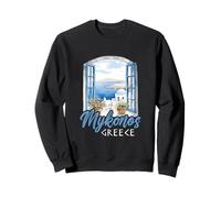 Île Grecque Mykonos Grèce Island Town Vacances Sweatshirt