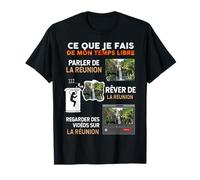 île la Réunion 974 Mon Temps Libre Femme Homme Réunionnais T-Shirt