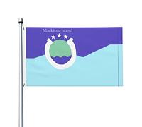 Île Mackinac, Michigan Drapeau De 90X150Cm Décoratif Drapeaux De Maison Avec Œillets Bannière De Jardin Pour Anniversaires Jardin Ferme
