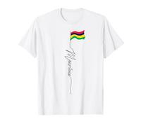 Ile Maurice, drapeau de l'île Maurice, drapeau mauricien patriotique T-Shirt