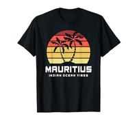 Ile Maurice Indian Ocean Vibes Retro Maurician Beach Wear T-Shirt