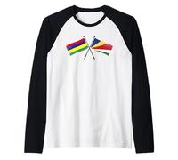 Ile Maurice Seychelles Drapeaux Croisés Mauricien Seychellois Manche Raglan