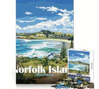 Île Norfolk, Australie Puzzle de 1000 pièces pour Adultes, défi cérébral, Jeu de Loisirs, découpe Nette, Cadeau Exceptionnel (38x26cm)