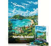 Île Norfolk,Australie Puzzles pour Adultes 1000 pièces Exercices de logique Passe-Temps agréable Bords Nets Idée Cadeau (50x75cm)