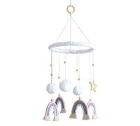 ile Pour Berceau De Bébé - Corde De Coton Pour Tout-petits, ile Pour Berceau Arc-en-, ile Pour Lit De Bébé Nouveau-né | ile De Berceau Coloré Pour Bébés Avec Un Design Tricoté À La Mai