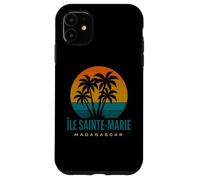 Ile Sainte-Marie Madagascar Rétro Coucher de Soleil Malgache Vacances Coque pour iPhone 11
