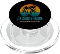Ile Sainte-Marie Madagascar Rétro Coucher de Soleil Malgache Vacances PopSockets PopGrip pour MagSafe