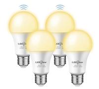 ILEEDear Ampoule LED E27 avec Détecteur de Mouvement Radar 5,8 GHz, 11W Blanc Chaud 3000K - pour Terrasse, Jardin, Entrée et Couloir (4 Pièces)