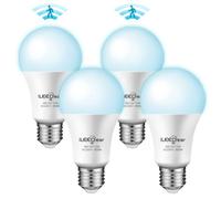ILEEDear Ampoule LED E27 avec Détecteur de Mouvement Radar 5,8 GHz, 11W Blanc Froid 6500K - pour Terrasse, Jardin, Entrée et Couloir (4 Pièces)