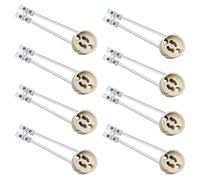 ILEEDear GU10 douille, pour LED et halogène gu10 support de Lampe en céramique avec câble en silicone de haute qualité 8 pièces