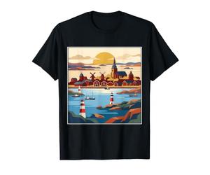 Îles Åland Finlande Vintage Retro Coastal Archipel Desi T-Shirt