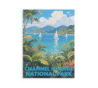 Îles Anglo-Normandes，Jigsaw Puzzle 1000 Pièces en Papier Puzzle-Stitch Classique Bricolage Enfants Décompression Jouet Éducatif Brithday Cadeaux Puzzles（38x26cm）-HN61